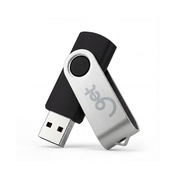 Pen Drive 128GB Get USB 2.0 Preto